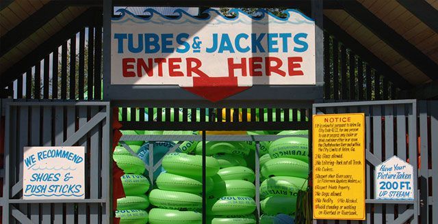 Tubes and jackets in storage